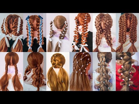 Видео: Сборник Причёски в школу. Причёски на 1 сентября.