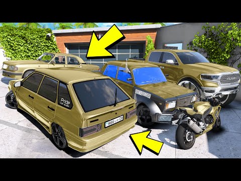 Видео: УГНАЛ КУЧУ ЗОЛОТЫХ ЧИТ ТАЧЕК И ОГРОМНЫЙ МОНСТР ТРАК У МАЖОРА ЗА 180 СЕКУНД! БИТВА ВОРОВ В ГТА 5!