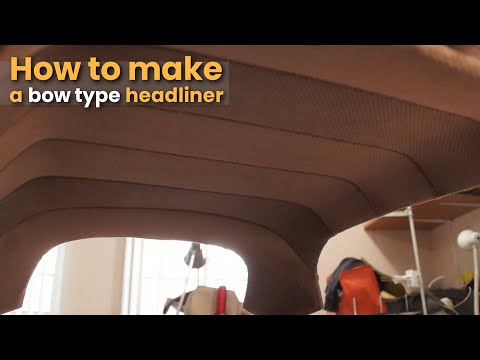 Видео: Как сделать дугообразную/подвесную обшивку потолка - Автомобильная обивка