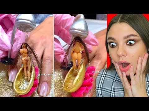 Видео: УЖАСНЫЙ МАНИКЮР с женщиной в ВАННЕ! Реакция на Самый Странный Маникюр!