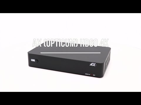 Видео: Спутниковый Ultra HD Linux ресивер AX Opticum HD60 4K