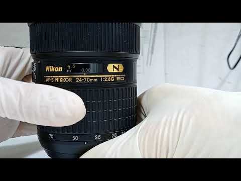 Видео: nikon nikkor 24-70 f2.8 G Ed падение на кафель. часть 1