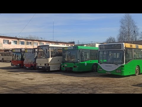 Видео: старые и списаные автобусы в АП-4 Екатеринбург