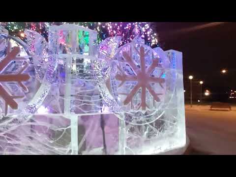 Видео: #560 НИЖНИЙ ТАГИЛ Ледовый городок в Дзержинском районе 