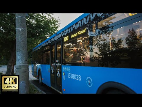 Видео: 100 маршрут автобуса (фрагмент).  07.09.2023 год. Москва.