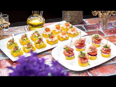 Видео: Как приготовить мини-мягкие закуски. Рецепты итальянской поленты и мини-сухариков