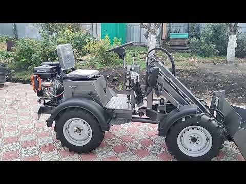 Видео: самодельный мини погрузчик