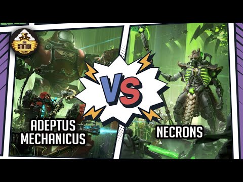 Видео: ADEPTUS MECHANICUS vs NECRONS I Репорт | 2000 pts I Warhammer 40000
