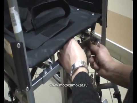 Видео: Универсальный мотопривод к инвалидной коляске "Легенда"/Wheelchair with motor