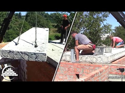 Видео: Диканька/Монтаж плит 2го этажа - 1я часть - [masterkladki]