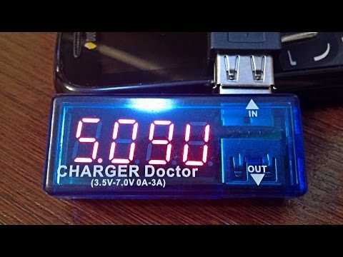 Видео: USB-тестер или вольтметр/амперметр Charger Doctor с Aliexpress