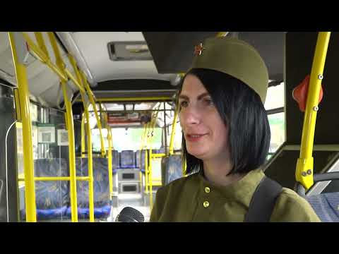 Видео: "Автобусы Победы" на городских маршрутах Пинска