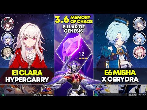 Видео: E1 Клара Гиперкерри и E6 Миша x Церидра | Память Хаоса 12 | Honkai Star Rail 3.6