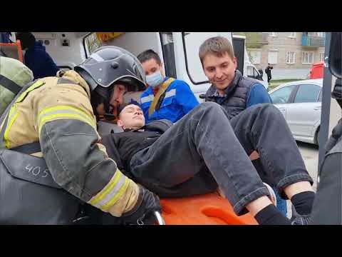 Видео: Пожарные спасли людей из чебоксарской высотки