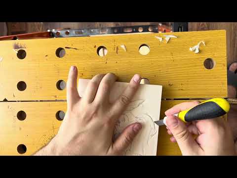 Видео: Рельефная резьба по дереву  Часть 2