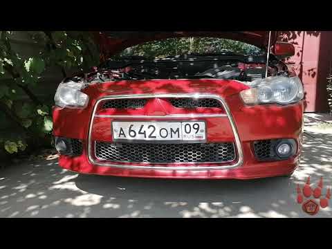 Видео: Mitsubishi Lancer X Обзор рестайленгового бампера на дорестайленговом Лансере