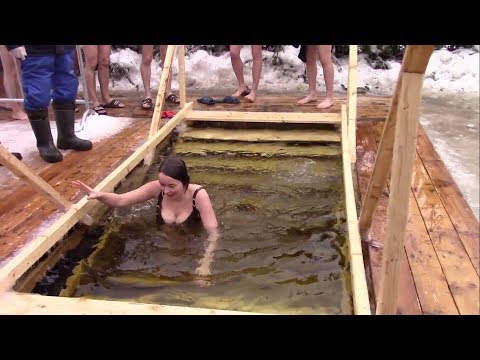 Видео: Самара. Купание на Крещение 2019