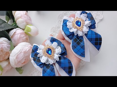 Видео: Школьные бантики🎀🎀🎀 Простые бантики из репсовой ленты🎀 #канзашиотнаташи #резиночкидляволос #мк #diy
