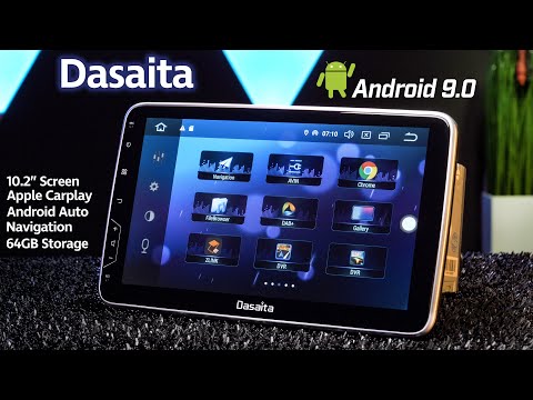 Видео: Стереосистема Dasaita 10,2" на базе Android 9.0 с беспроводным Apple CarPlay, Android Auto и памя...
