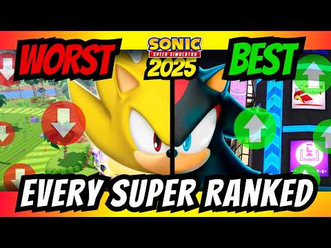 Видео: ⭐ Sonic Speed ​​Sim: ЛУЧШИЕ суперскины 2025 года...пока что