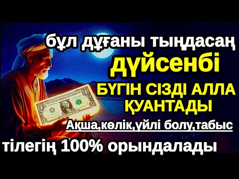 Видео: дүйсенбі Бүгін сізді Алла қуантады, дұға қосулы болсын,нәтижесін көресіз,Не тілесеңіз сол сәтте