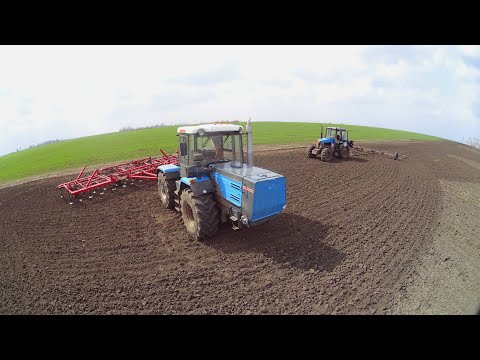 Видео: Сделал 70 гектар за день на ХТЗ-17221 на культивации. Покатался на старом Т-150К - "Гене".