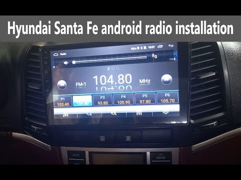 Видео: Hyundai Santa Fe 2 Android мультимедиа и установка камеры заднего вида