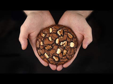 Видео: Шоколадное печенье с трещинами! Невероятно, это Так вкусно!