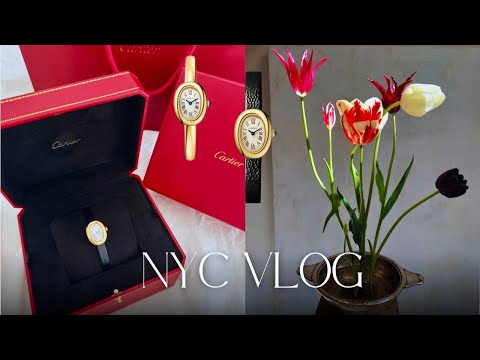 Видео: Eng) NYC Vlog🗽 Распаковка мини-сумки Cartier baignoire🎁 Неделя дней рождения в Нью-Йорке❤️‍🔥 Колл...