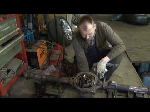 Видео: Задний мост от Volvo на Волгу! Адаптация!