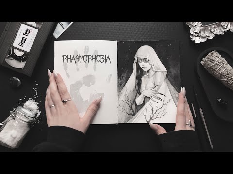 Видео: Рисую призрака из PHASMOPHOBIA  I  Банши  I  SpeedPaint