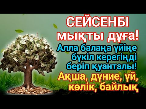 Видео: 5 минутта! Байлық саған келе береді,Алла бүкіл тілеуіңді және Ойламаған жерден Ақша келіп қатты
