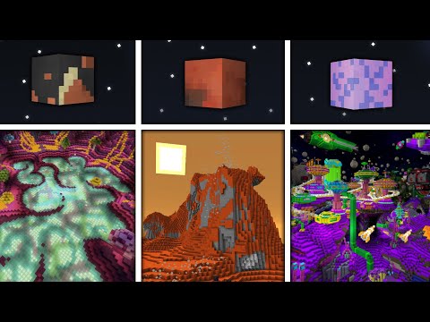 Видео: Этот датапак добавляет 54 планеты в Майнкрафт (Исследуй Космос)