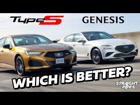 Видео: Acura TLX Type S 2022 года против Genesis G70 3.3T Sport