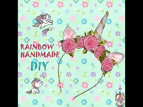 Видео: DIY: Ободок единорога с розами и жемчугом/ Tiara of unicorn with roses and perls