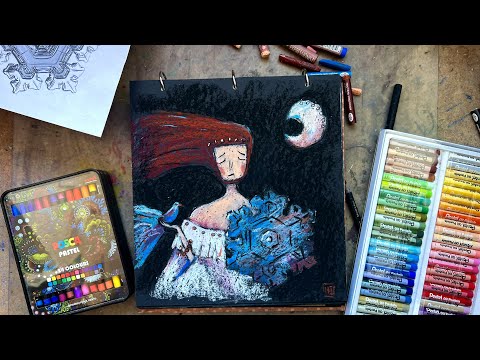 Видео: Рисуем иллюстрацию масляной пастелью