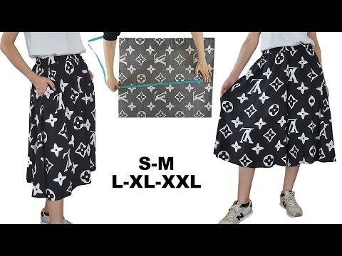 Видео: Очень легкие брюки палаццо | Летние брюки для всех размеров