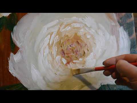 Видео: Пионы. картина маслом для начинающих. Peonies