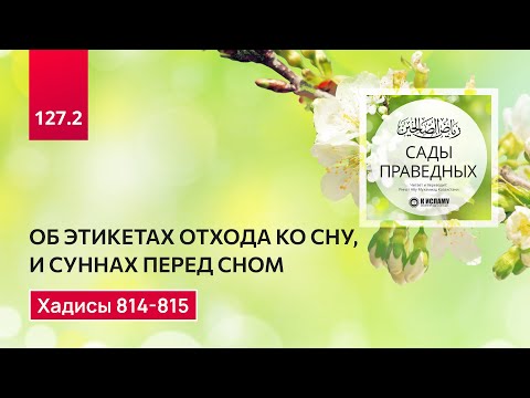 Видео: 127.2 Сады праведных. О том, что как следует отходить ко сну. Хадисы 814-815