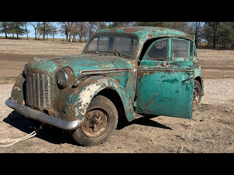 Видео: Капсула часу москвич 401 простояла без руху в огороді 30 років 