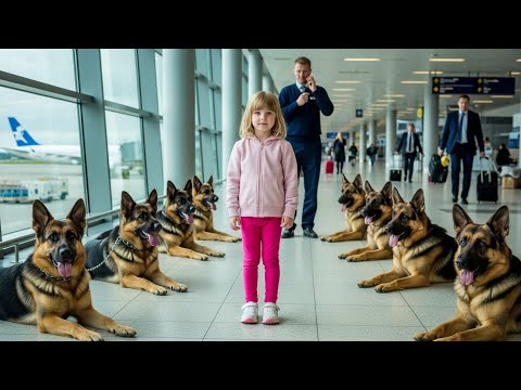 Видео: 14 полицейских собак окружили девочку в аэропорту — дальше произошло немыслимое!