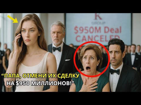 Видео: Невесту высмеяла семья жениха, не зная кто она на самом деле пока она не отменила сделку на $950 млн