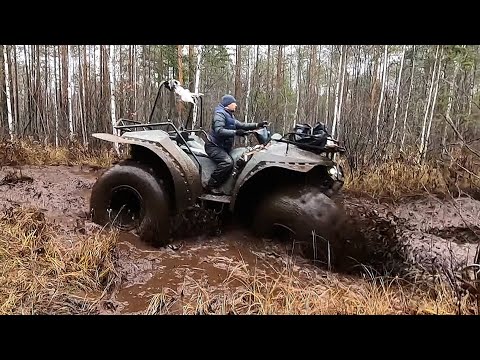 Видео: Дозер, ВОЛОГОДСКИЙ вездеход. Топил в болоте, в озере, ЖЕСТКОЕ бездорожье. Тут Нива БРОНТО отдыхает.