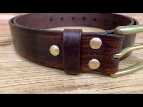 Видео: Ремень ручной работы. Процесс изготовления.