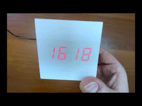 Видео: Настройка   Wooden Clock, Настройка Деревянных часов