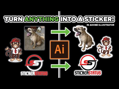 Видео: Как превратить что угодно в наклейку! Полный урок по Adobe Illustrator