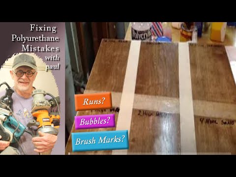 Видео: Устранение пузырей, луж, подтеков и следов кисти на полиуретане