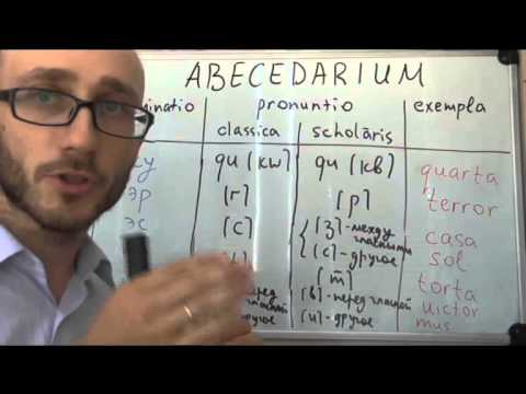 Видео: Латинский алфавит и сочетания. Классическое и школьное произношение