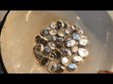 Видео: Серебро из контактов 999 Осаждение гидразин гидратом без аммиака