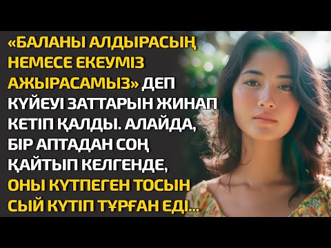 Видео: БАЛАНЫ АЛДЫРАСЫҢ НЕМЕСЕ ЕКЕУМІЗ АЖЫРАСАМЫЗ ДЕП КҮЙЕУІ ЗАТТАРЫН ЖИНАП КЕТІП ҚАЛДЫ. АЛАЙДА БІР АПТАДАН